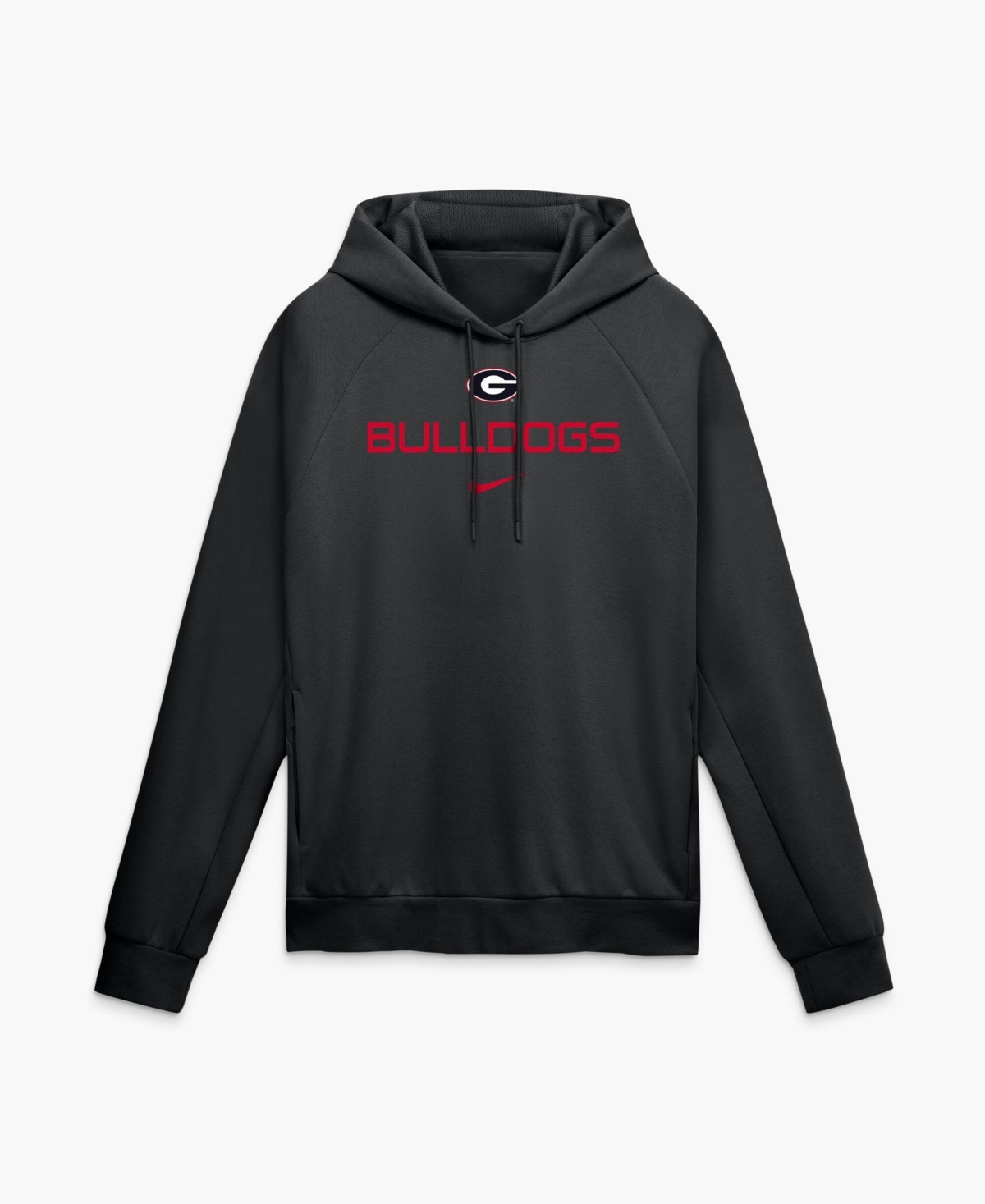 Nike Men's Black Georgia Bulldogs Premium Performance Raglan Dri-fit Hoodie