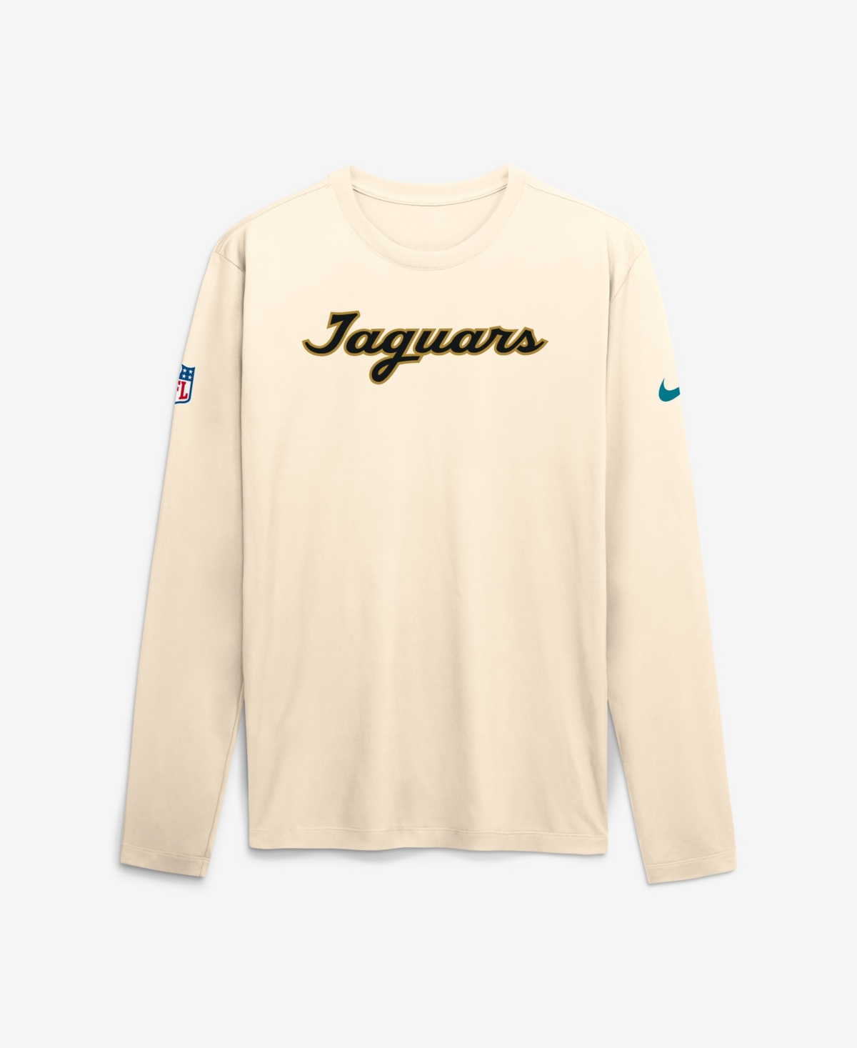 Nike Men's Natural Jacksonville Jaguars 2026 Rivalries Collection Sideline Legend Long Sleeve T-Shirt