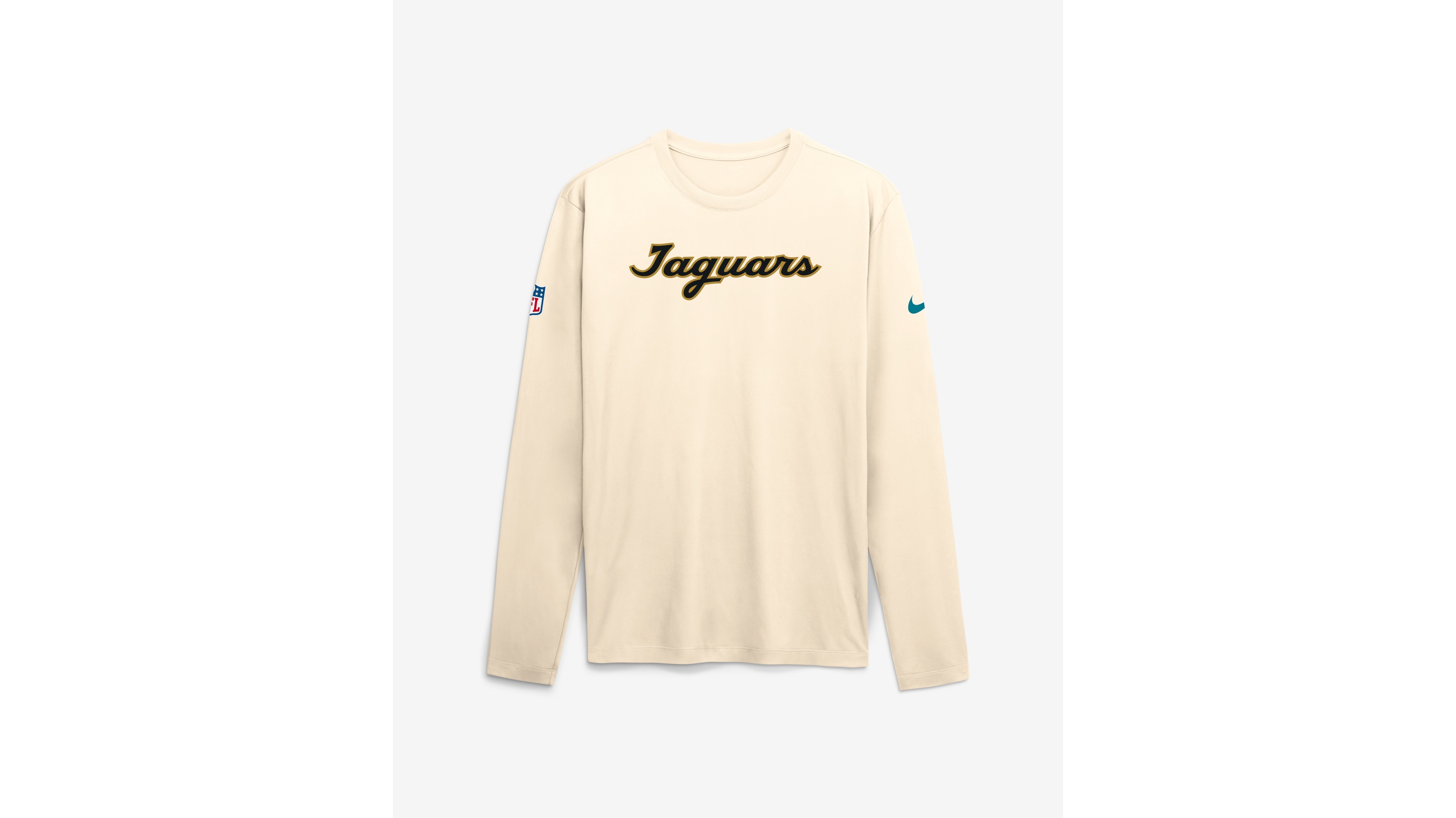 Nike Men's Natural Jacksonville Jaguars 2026 Rivalries Collection Sideline Legend Long Sleeve T-Shirt