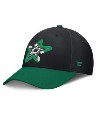 Men's  Black/Green Dallas Stars Stretch Hat
