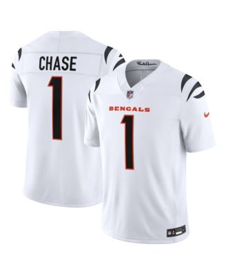 Men's Ja'Marr Chase White Cincinnati Bengals Vapor F.U.S.E. Stitched Limited Jersey