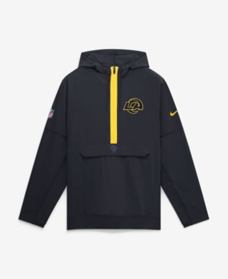 Men's  Dark Blue Los Angeles Rams Rivalries Collection Sideline Anorak Half-Zip Jacket