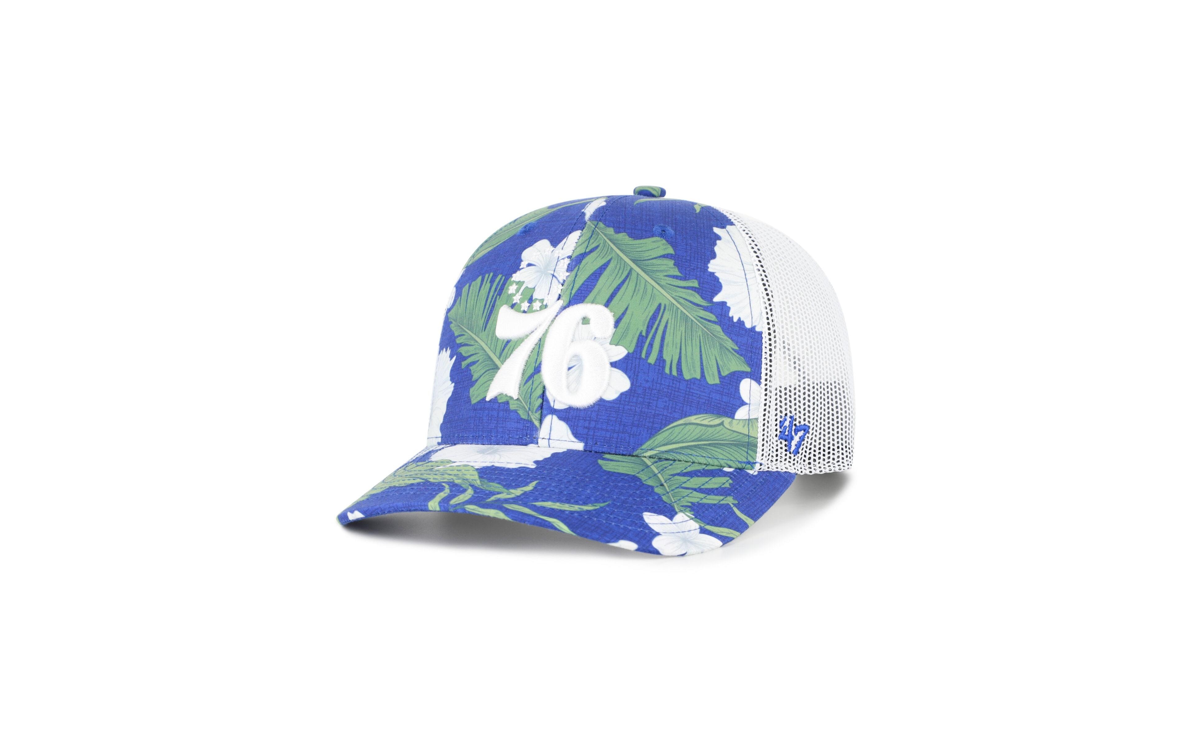 '47 Brand Men's Royal Philadelphia 76ers Beach Side Trucker Adjustable Hat