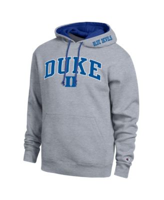Men's  Heather Gray Duke Blue Devils Arch Tackle Twill Hoodie