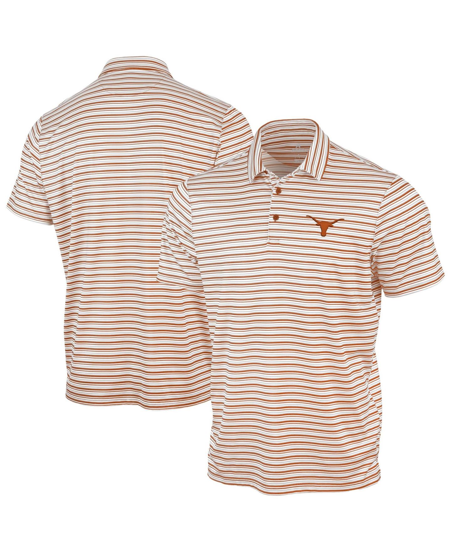 Мужское поло Antigua Texas Orange Texas Longhorns Space Stripe Polo — фото 1