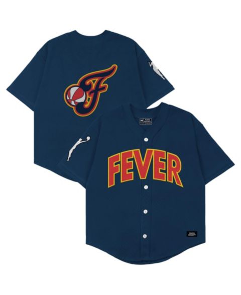 Топ Playa Society Navy Indiana Fever Baseball Fashion Jersey