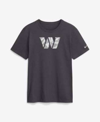 Men's Anthracite Washington Commanders Fractal Logo T-Shirt