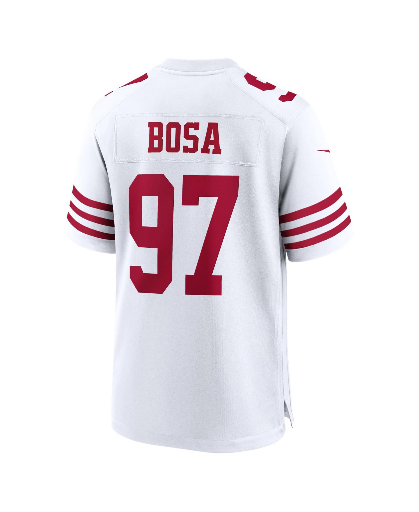 Мужской топ Nike Nick Bosa White San Francisco 49ers 80th Anniversary Game Jersey — фото 3