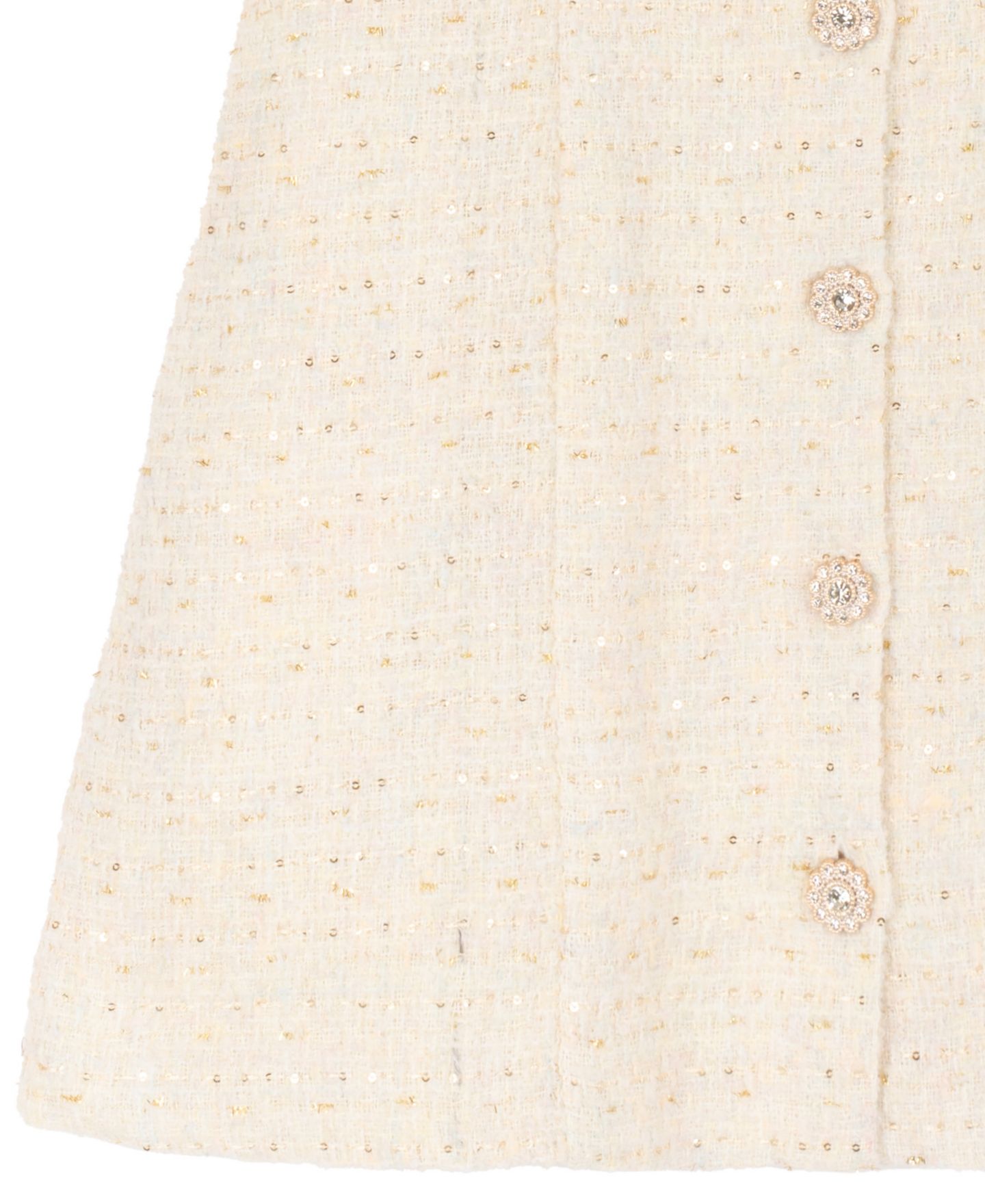 Платье Rare Editions Boucle Puff-Sleeve Square-Neck Dress для девочек, цвет: Слоновая кость — фото 7