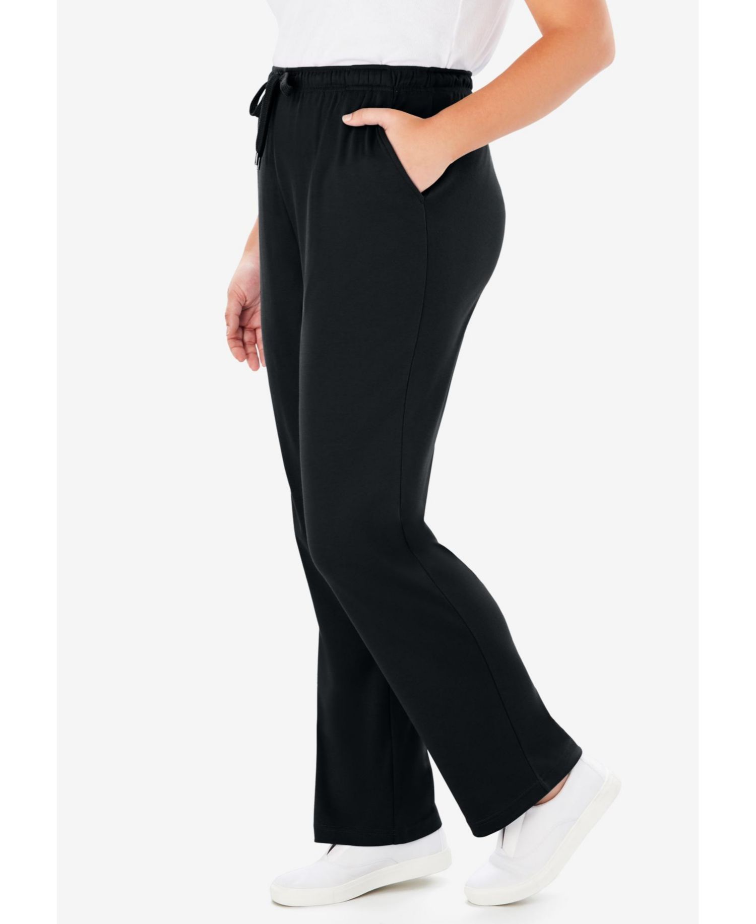 Women's Within Tall Sport Knit Straight Leg Elastic Pant