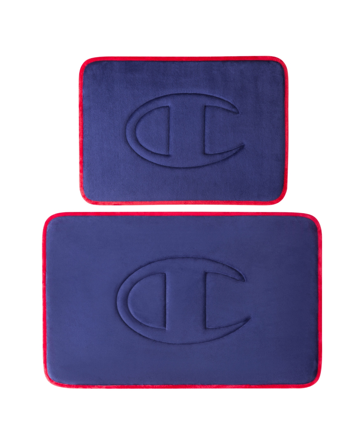 Champion Quilted Logo Memory Foam 2-Piece Bath Mat Set
