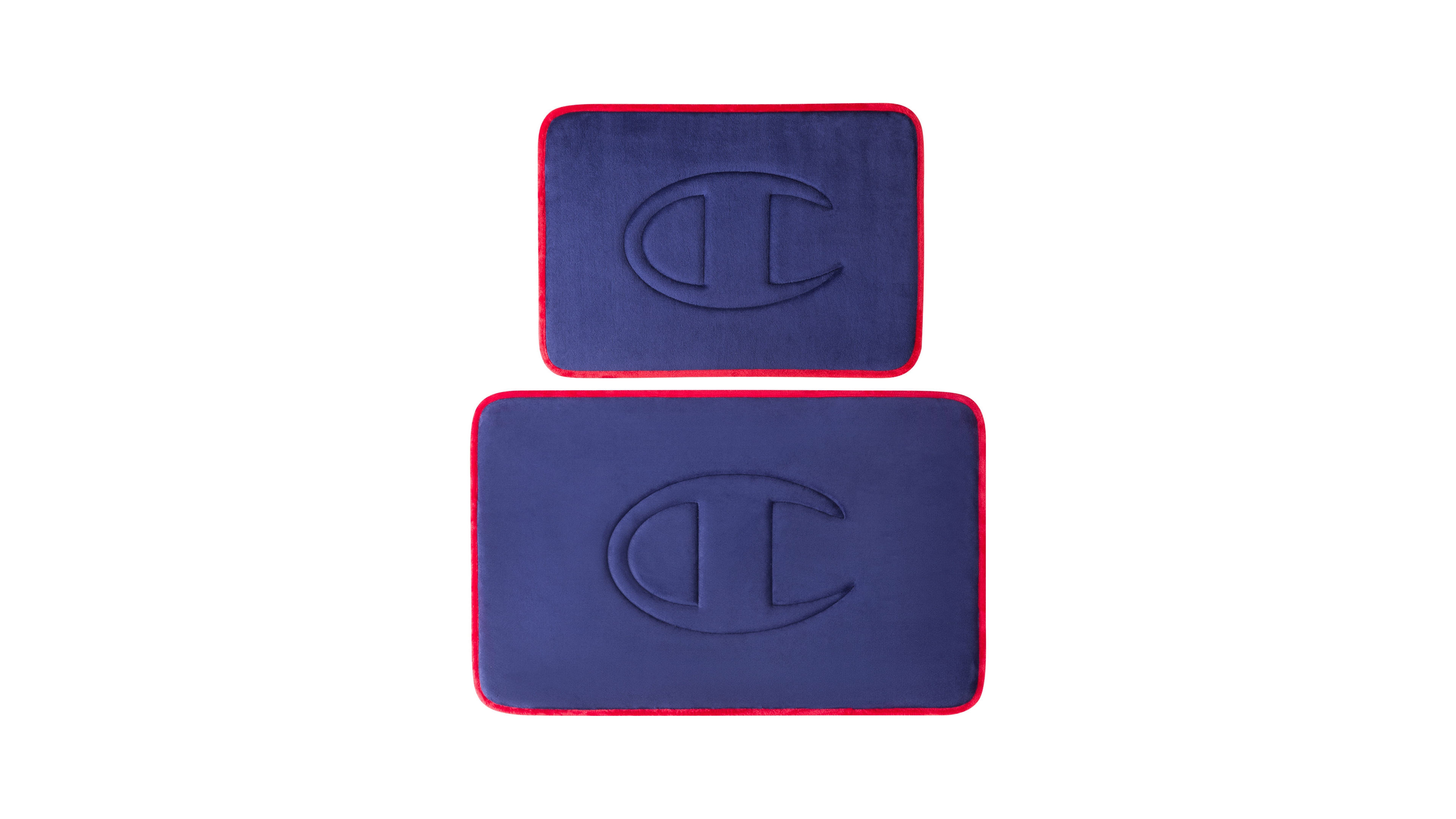 Champion Quilted Logo Memory Foam 2-Piece Bath Mat Set