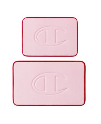 Quilted Logo Memory Foam 2-Piece Bath Mat Set