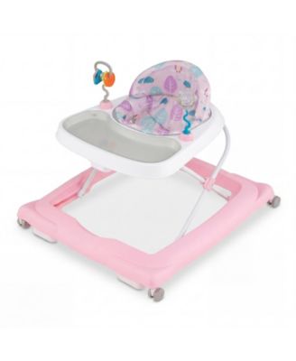 Foldable Baby Walker w/ Removable Seat and Adjustable Height 4 Shape Sorters