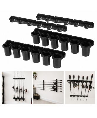 Heavy Duty Fishing Rod Rack Wall Ceiling Mount Adjustable Garage Storage Organizer