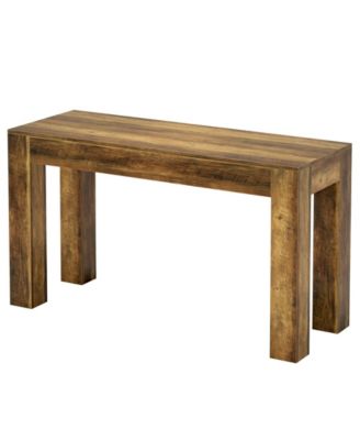 Rectangular Counter Height Bar Table with Sturdy Legs for Kitchen and Dining Room