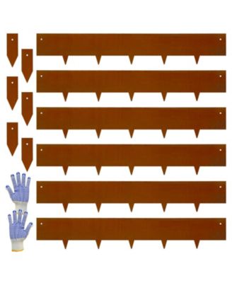 6 IN Metal Garden Landscape Edging 6 Pack