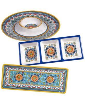 Portofino Melamine 3-Piece Hostess Set