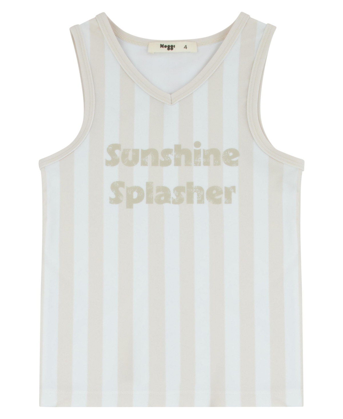 NoggiWear Toddler Boys' 2T-5T Sleeveless V-Neck Sunshine Splasher Rash Guard