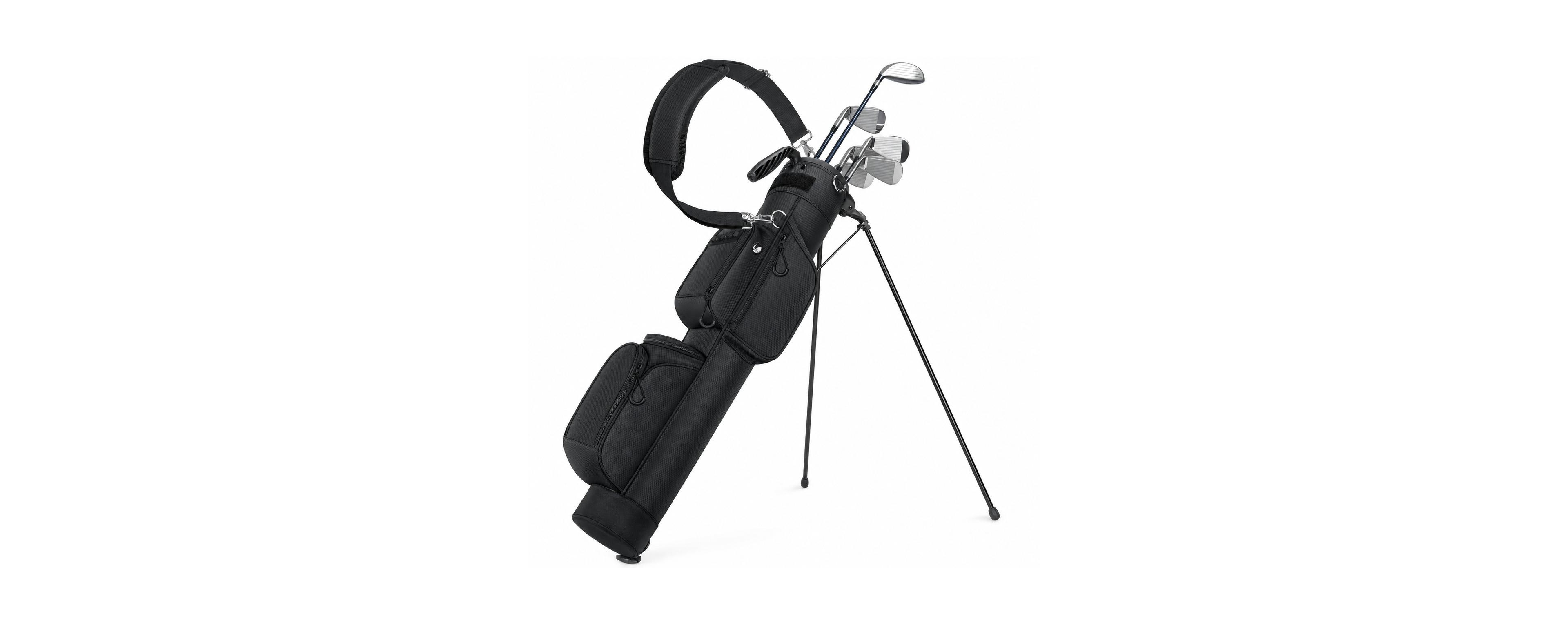 Furlihong Lightweight 3 Way Golf Stand Bag 9 Club Capacity Easy Carry For Driving Range Executive Courses