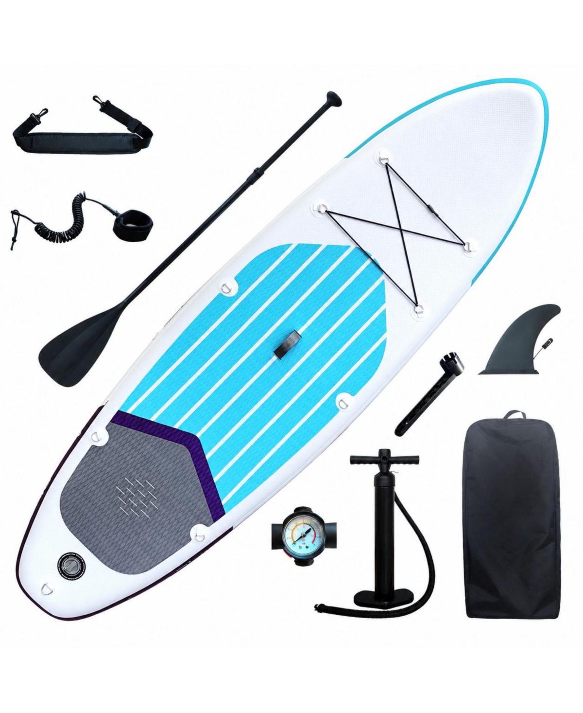 Furlihong 6 Inches Thick Inflatable Stand Up Paddle Board With Pump Travel Pack Leash For All Skill Levels Adults