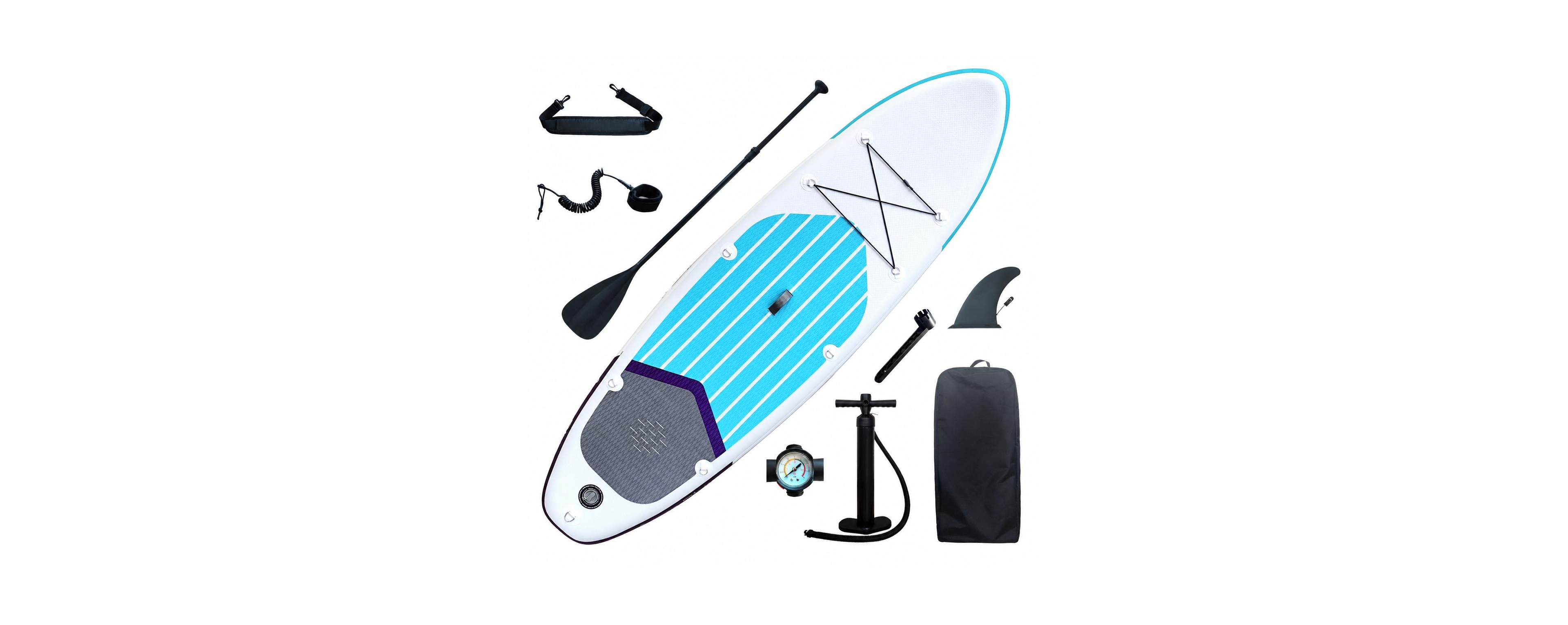 Furlihong 6 Inches Thick Inflatable Stand Up Paddle Board With Pump Travel Pack Leash For All Skill Levels Adults