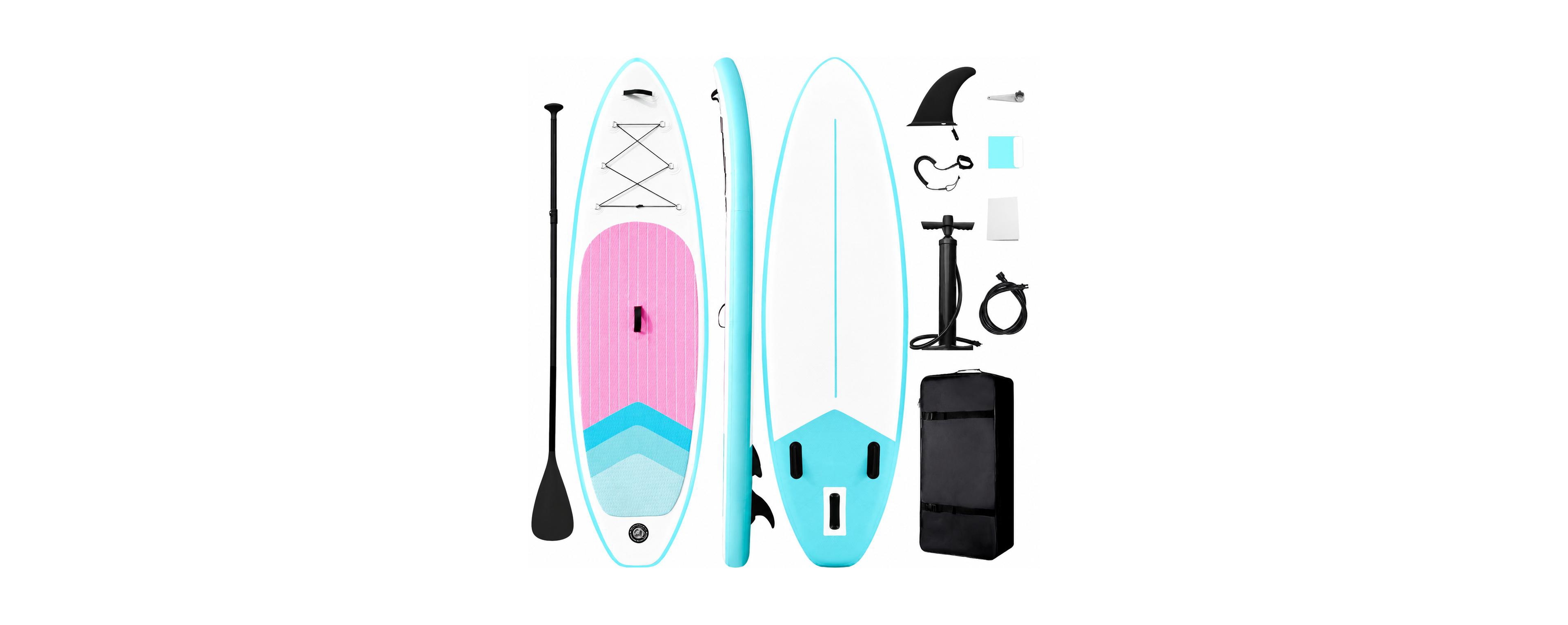 Furlihong Inflatable Stand Up Paddle Board Wide Stable Anti Slip Eva Deck With Accessories For All Skill Levels