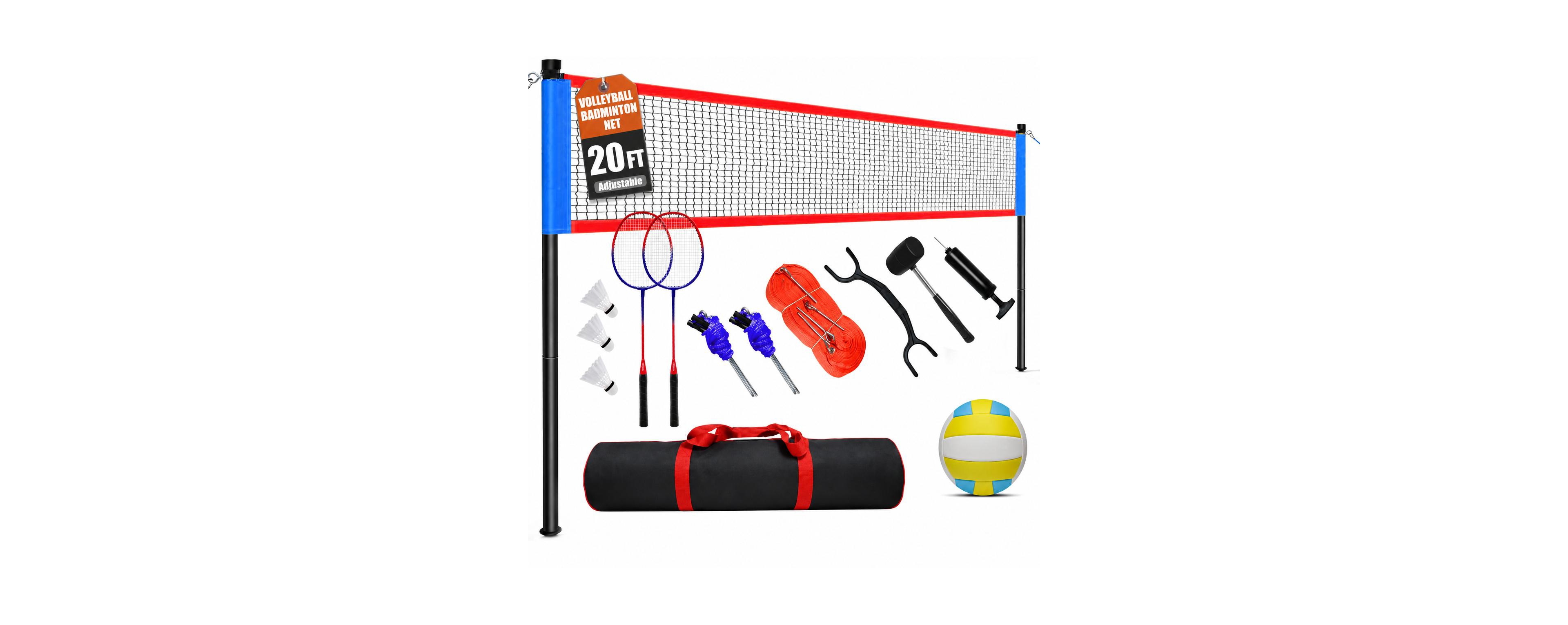 Furlihong Adjustable Outdoor Combo Game Set For Backyard Lawn Beach Easy Setup Portable Storage Complete Recreation Kit