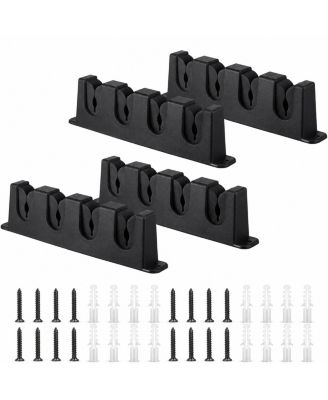 Horizontal Fishing Rod Holder Wall Mount Storage Rack for Boat Garage