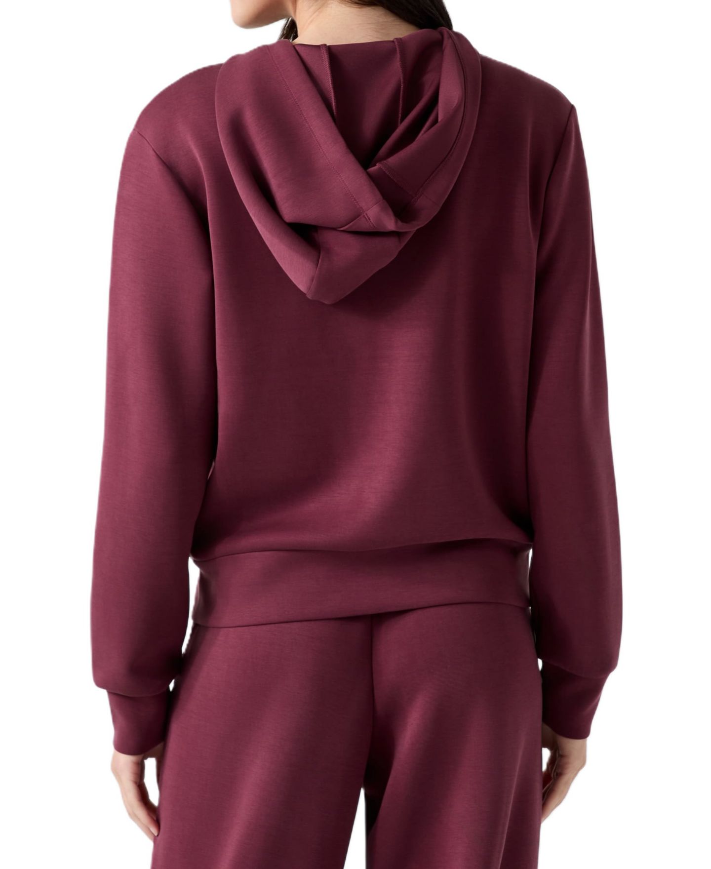 Женское худи GUESS Olympe Full-Zip, цвет: Красный чёрный — фото 6