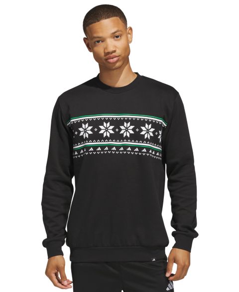 Мужская толстовка adidas Holiday Sweater Graphic, цвет: Чёрный