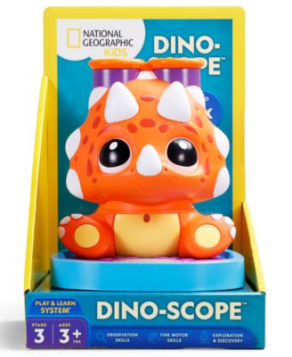 Kids Dino-Scope 5x Magnification Built-in LED Light Microscope, Ages 3+