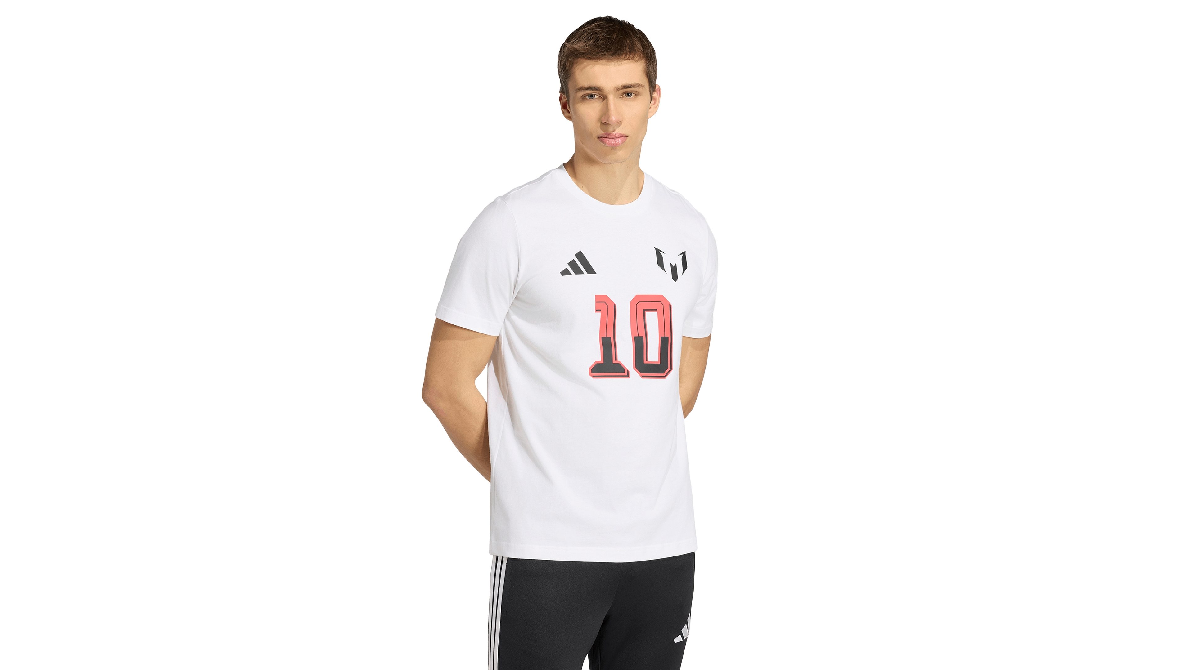 adidas Men's Messi Name & Number Graphic Crewneck T-Shirt