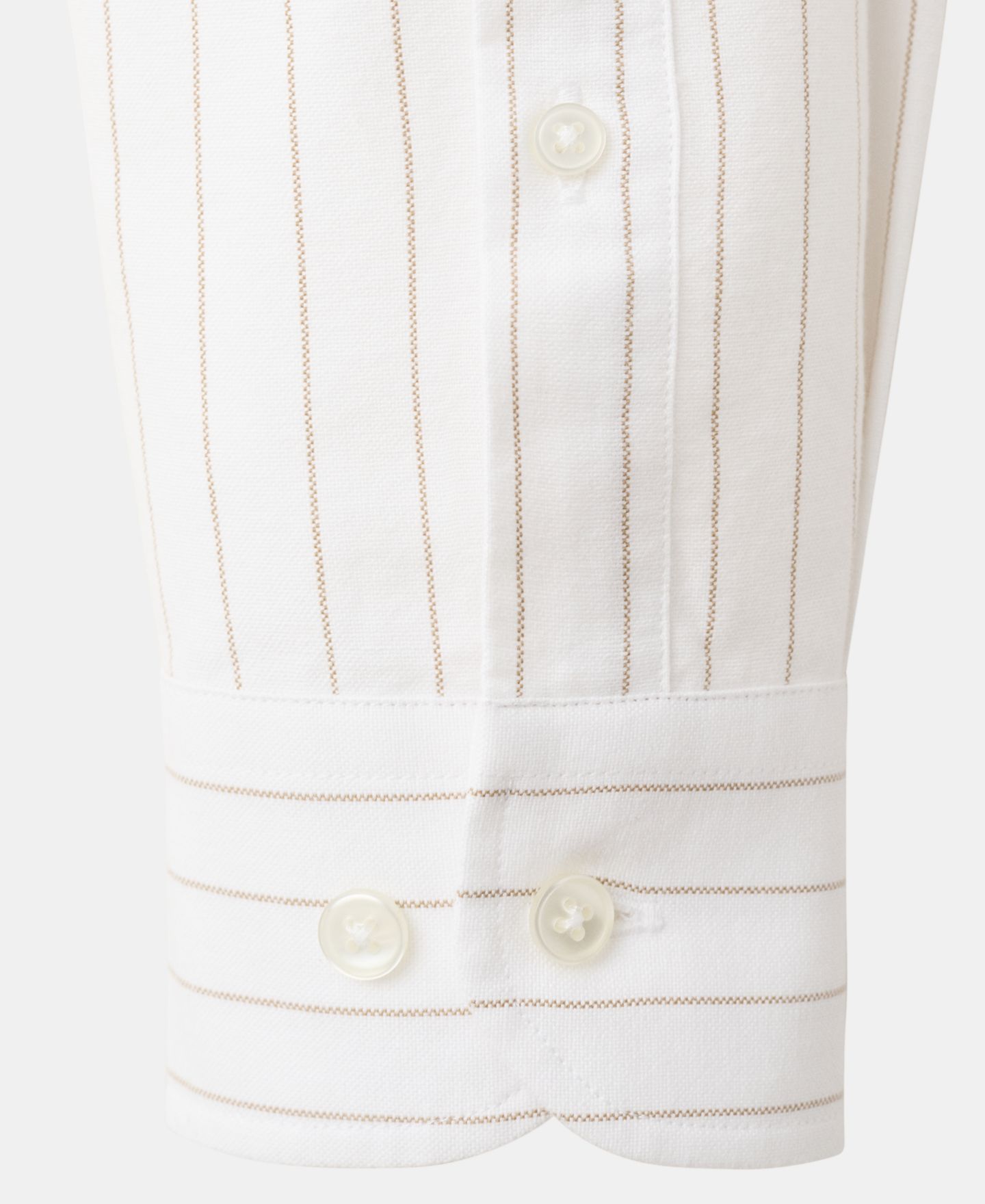 Мужская рубашка Mango Kodak Striped Regular-Fit, цвет: Бежевый — фото 8