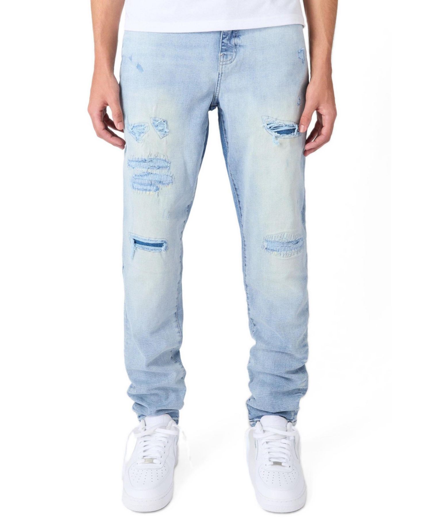 Men's Ice Distressed Skinny Jeans