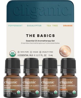 Organic Aromatherapy Set (Top 4 Essential Oils) - 5 ML