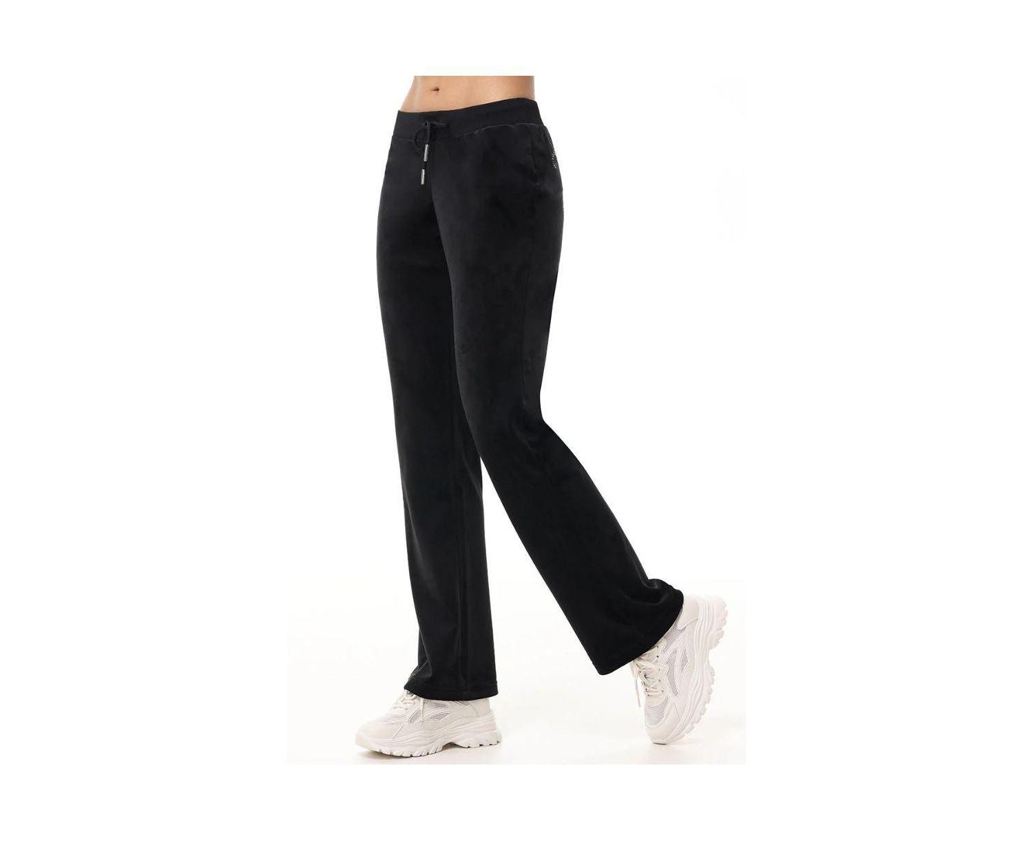 Women's OG Bling Track Pant Velour Y2K Bootcut Pants