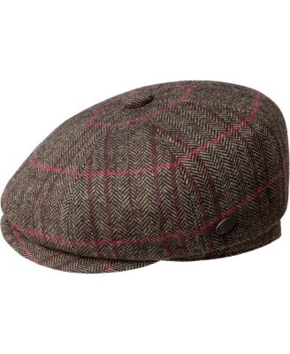 Wool-Blend Herringbone Convertible Earflaps 8/4 Cap Newsboy