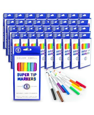 Super Tip Bulk Markers, 36 Packs, 8 per Pack