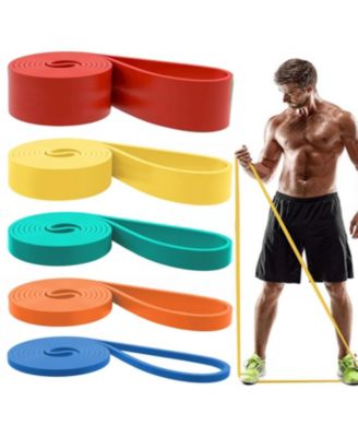 5 Pack Resistance Pull Up Bands Workout Set For Men Women Fitness