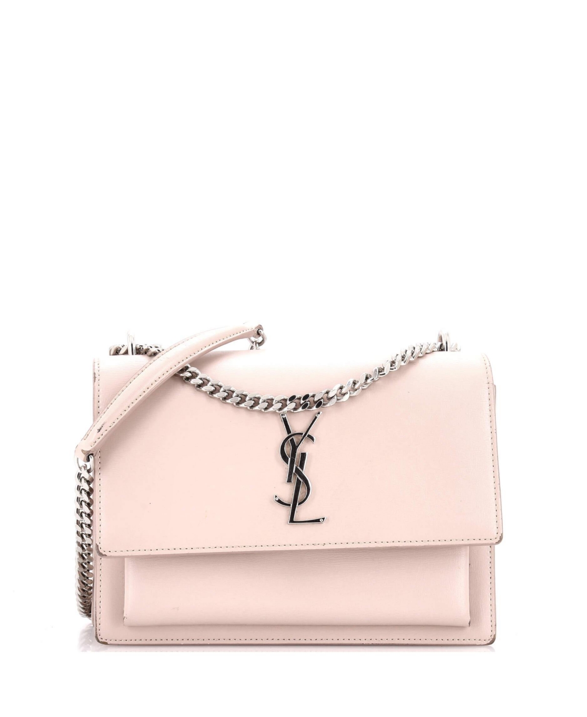 Pre-Owned Saint Laurent Medium Sunset Crossbody Bag Leather - Natural