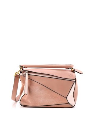 Small Puzzle Bag Leather and Suede