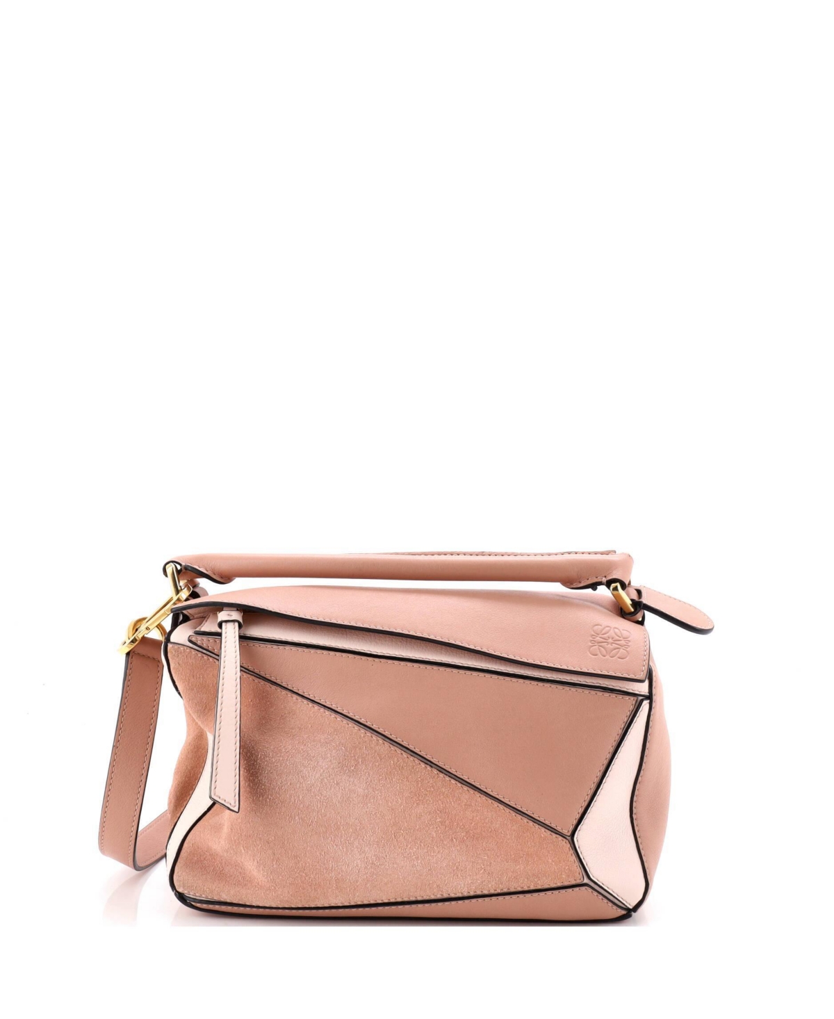 Pre-Owned Loewe Small Puzzle Bag Leather and Suede - Pink