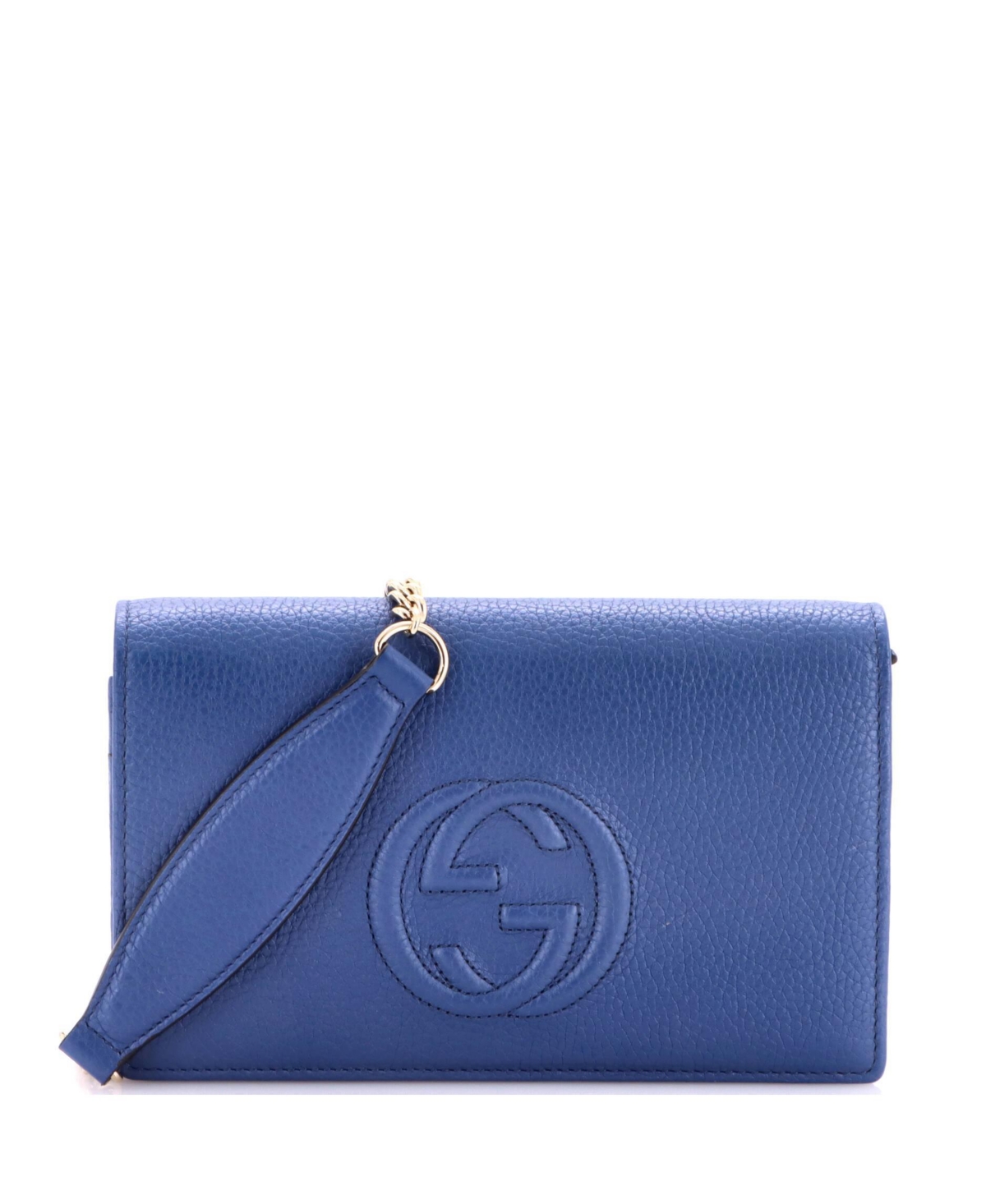 Pre-Owned Gucci Soho Wallet on Chain Leather