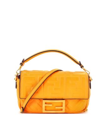 Mini Baguette NM Bag Zucca Embossed Leather
