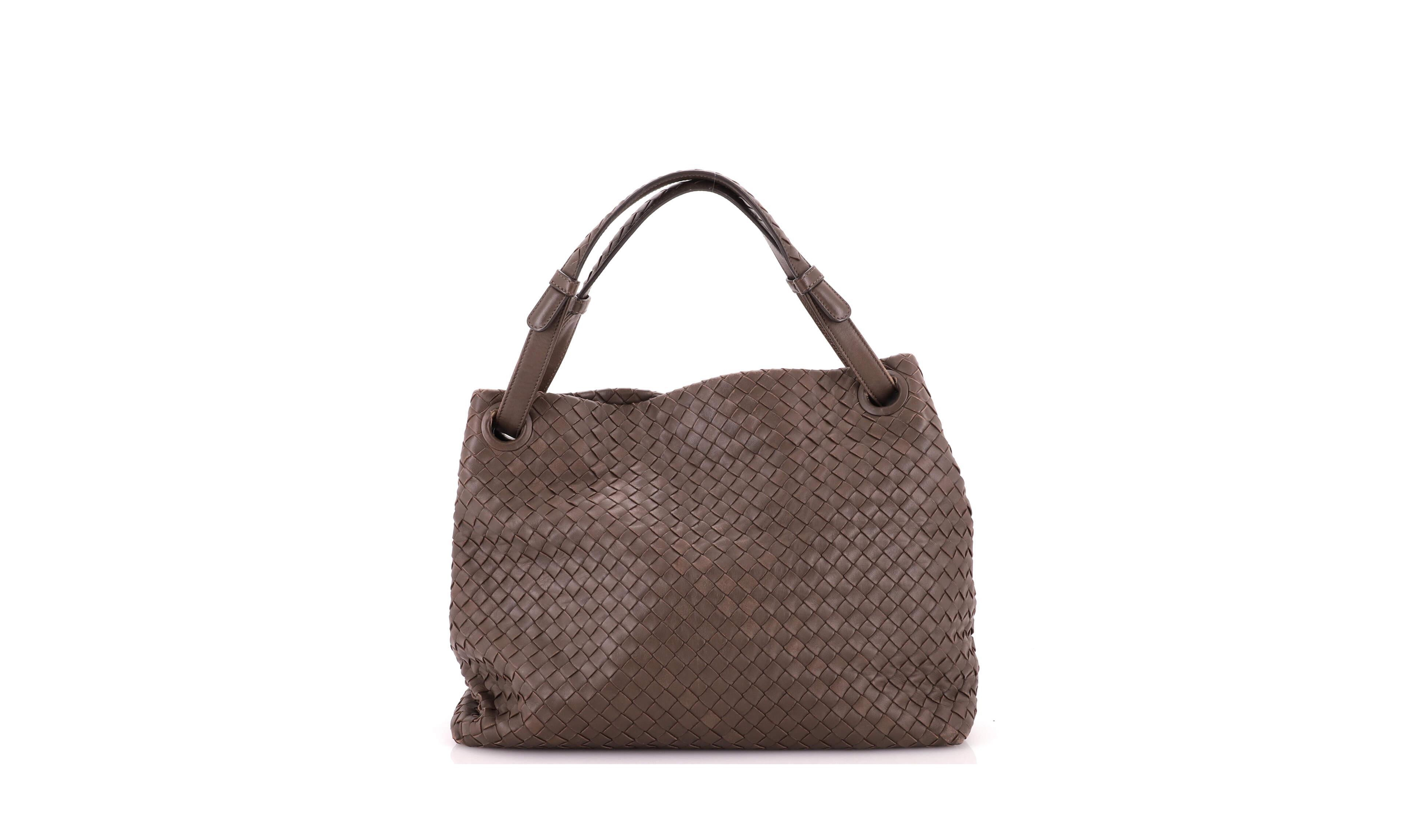 Pre-Owned Bottega Veneta Medium Garda Bag Intrecciato Nappa