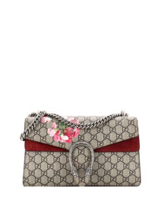 Small Dionysus Bag Blooms Print GG Coated Canvas