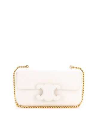 Small Triomphe Chain Shoulder Bag Leather