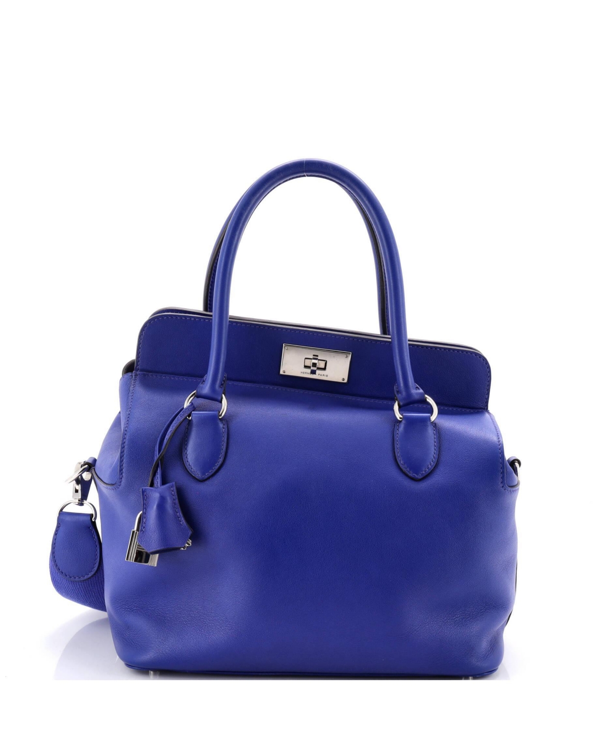 Pre-Owned Hermes 26 Toolbox Bag Swift - Blue