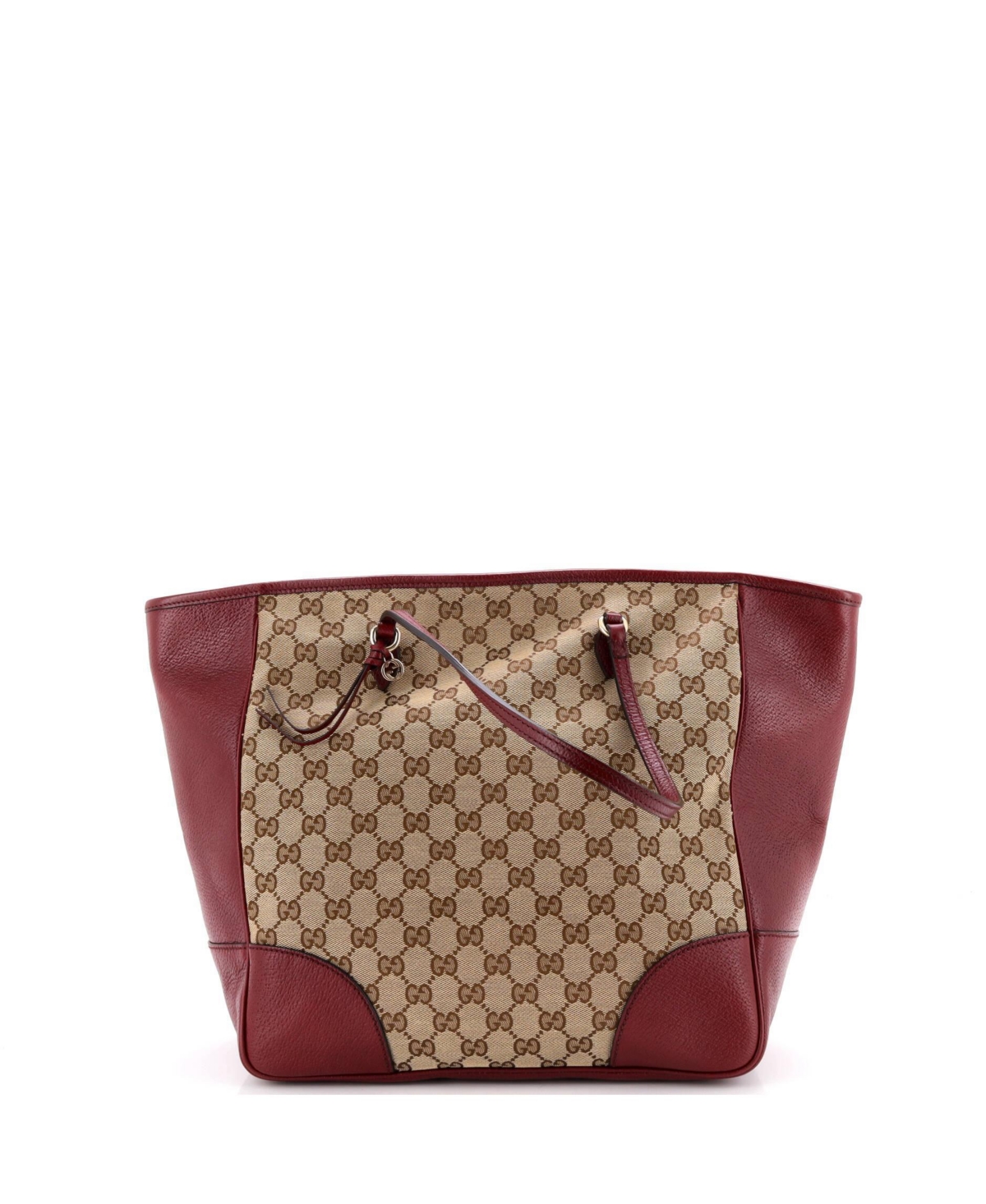 Pre-Owned Gucci Medium Bree Tote Gg Canvas with Leather